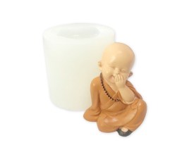 Molde silicona Buda mano en la boca 